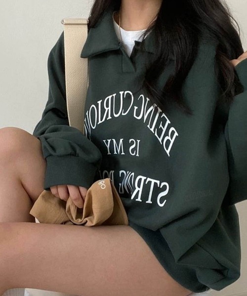 【DEUS】韓国ソウル★GOOD GRACIOUS TEE★オーバーサイズFIT セール】韓国ファッションハートロゴオーバーサイズスウェット