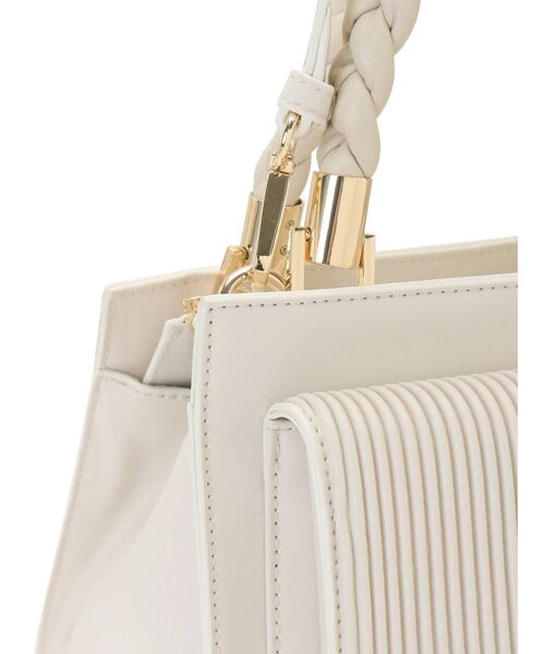 RESEXXY（リゼクシー）の「ツイストハンドルスクエアバッグ（ハンドバッグ・レディース・ブラック/ブラウン/アイボリー・FREE）」の9枚目の写真