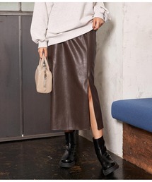 ANAP | フェイクレザースリットスカート(スカート)