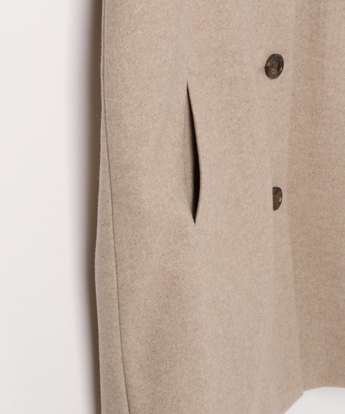 GLOBAL WORK(グローバルワーク)の「ウーリーテックチェスターコート/AND YUA ANY/281280(チェスターコート・キッズ・ブラック/ベージュ/モカ・150cm/160cm)」の14枚目の写真