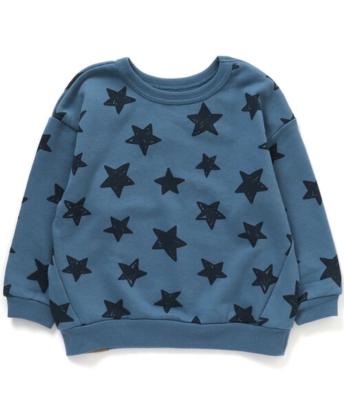 BREEZE（ブリーズ）の「【どっちも正解】DAISUKI 総柄トレーナー（スウェット・キッズ・チャコール/グリーン/キナリ/オレンジ/ブルー・100/110/120/130/90/140/80）」の18枚目の写真