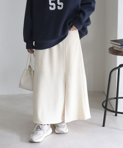 fredy emue（フレディエミュ）の「スリットマーメイドスカート（スカート・レディース・ブラック/アイボリー/ベージュ系その他・38/36）」の8枚目の写真