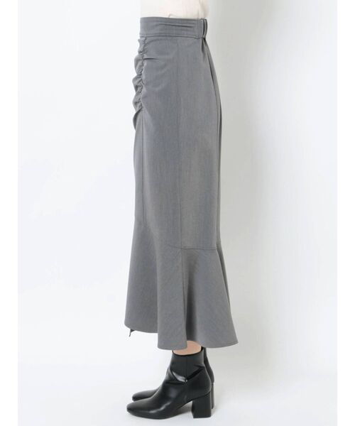 MURUA（ムルーア）の「シャーリングアシメフレアスカート（スカート・レディース・ブラック/ベージュ/ダークグレー・1/2）」の14枚目の写真