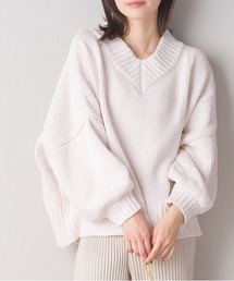 MAISON mou（メゾンムー）の「【en haut/アンオート】オーバーサイズ Vネックニット プルオーバー（ニット/セーター・メンズ）」