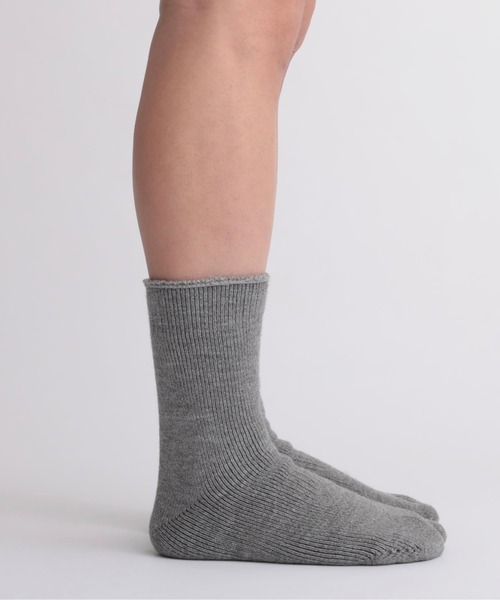 NODAL(ノーダル)の「NODAL / ノーダル BRUSHED PILE SOCKS パイルソックス タビソックス(ソックス/靴下・メンズ・ブラック/ライム/ライトブルー/オレンジ/オフホワイト/グレー/パープル/ブラウン/レッド/ロイヤルブルー/スモークピンク/オリーブ/ライトグリーン/ライトブラウン・FREE)」の3枚目の写真