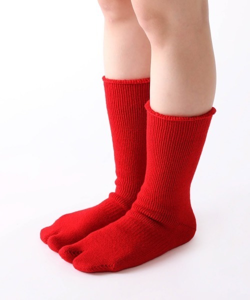 NODAL(ノーダル)の「NODAL / ノーダル BRUSHED PILE SOCKS パイルソックス タビソックス(ソックス/靴下・メンズ・ブラック/ライム/ライトブルー/オレンジ/オフホワイト/グレー/パープル/ブラウン/レッド/ロイヤルブルー/スモークピンク/オリーブ/ライトグリーン/ライトブラウン・FREE)」の13枚目の写真