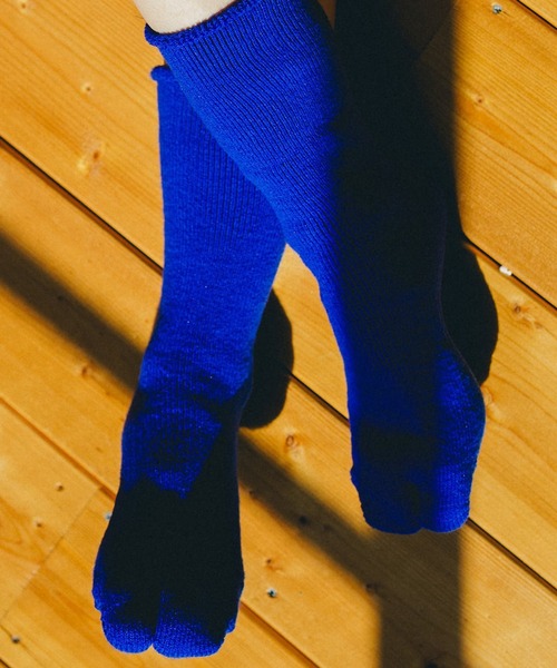 NODAL(ノーダル)の「NODAL / ノーダル BRUSHED PILE SOCKS パイルソックス タビソックス(ソックス/靴下・メンズ・ブラック/ライム/ライトブルー/オレンジ/オフホワイト/グレー/パープル/ブラウン/レッド/ロイヤルブルー/スモークピンク/オリーブ/ライトグリーン/ライトブラウン・FREE)」の10枚目の写真