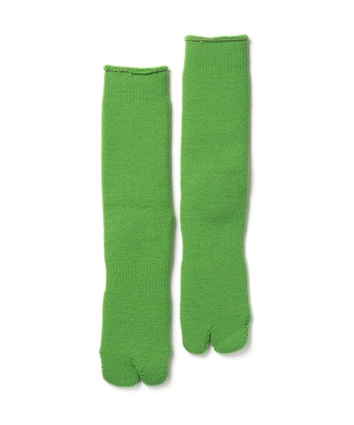 NODAL(ノーダル)の「NODAL / ノーダル BRUSHED PILE SOCKS パイルソックス タビソックス(ソックス/靴下・メンズ・ブラック/ライム/ライトブルー/オレンジ/オフホワイト/グレー/パープル/ブラウン/レッド/ロイヤルブルー/スモークピンク/オリーブ/ライトグリーン/ライトブラウン・FREE)」の8枚目の写真
