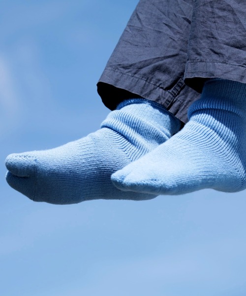 NODAL(ノーダル)の「NODAL / ノーダル BRUSHED PILE SOCKS パイルソックス タビソックス(ソックス/靴下・メンズ・ブラック/ライム/ライトブルー/オレンジ/オフホワイト/グレー/パープル/ブラウン/レッド/ロイヤルブルー/スモークピンク/オリーブ/ライトグリーン/ライトブラウン・FREE)」の9枚目の写真