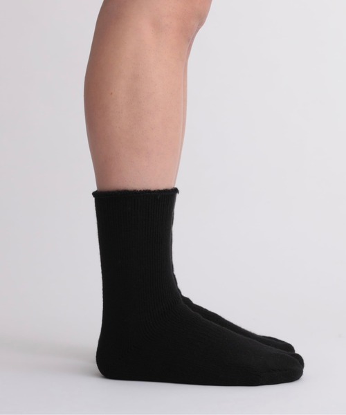 NODAL(ノーダル)の「NODAL / ノーダル BRUSHED PILE SOCKS パイルソックス タビソックス(ソックス/靴下・メンズ・ブラック/ライム/ライトブルー/オレンジ/オフホワイト/グレー/パープル/ブラウン/レッド/ロイヤルブルー/スモークピンク/オリーブ/ライトグリーン/ライトブラウン・FREE)」の2枚目の写真