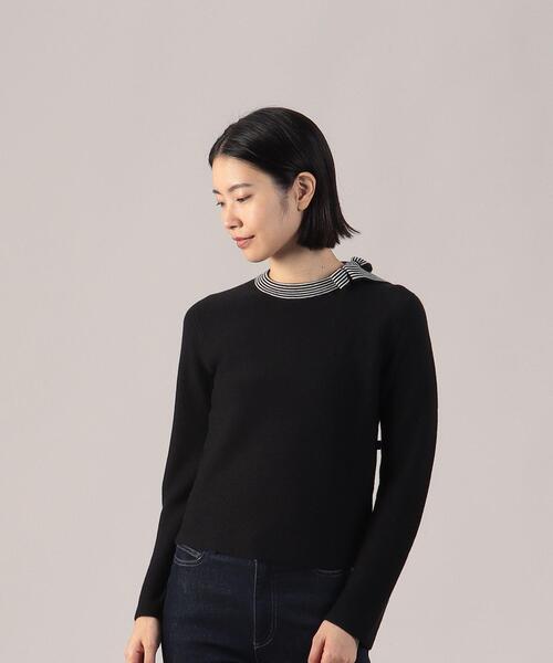 agnes b.（アニエスベー）の「LM18 PULLOVER プルオーバー（ニット/セーター・レディース・ブラック・2/3/1）」の3枚目の写真