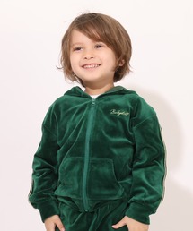 BABYDOLL（ベビードール）の「親子お揃い パイピングベロアジップパーカー 7100K （ボトム別売り）（パーカー・キッズ）」