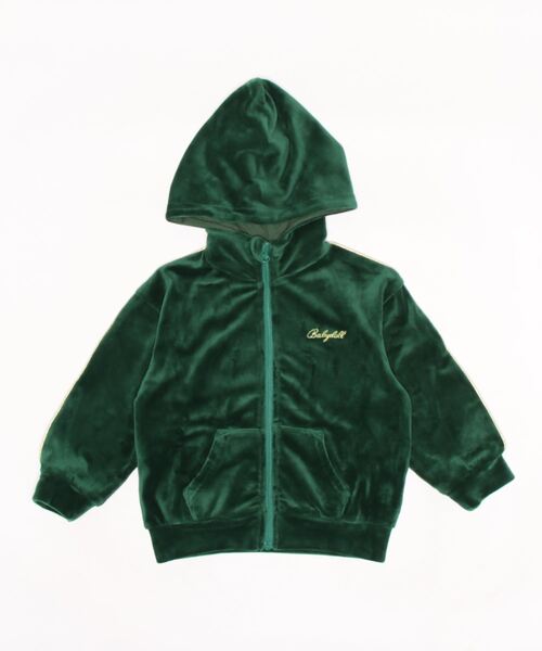 BABYDOLL（ベビードール）の「親子お揃い パイピングベロアジップパーカー 7100K （ボトム別売り）（パーカー・キッズ・ブラック/レッド/モスグリーン・90cm/100cm/130cm/140cm/110cm/120cm/150cm）」の5枚目の写真