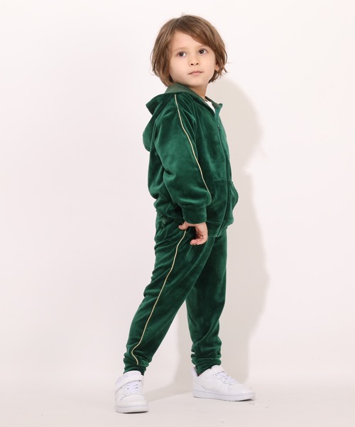 BABYDOLL（ベビードール）の「親子お揃い パイピングベロアジップパーカー 7100K （ボトム別売り）（パーカー・キッズ・ブラック/レッド/モスグリーン・90cm/100cm/130cm/140cm/110cm/120cm/150cm）」の9枚目の写真