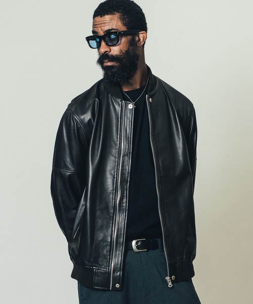 CRIMIE（クライミー）の「LAMB LEATHER BOMBER JACKET