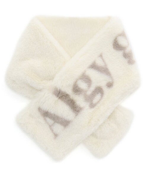 algy（アルジー）の「2wayエコファーティペット（マフラー・キッズ・ミント/ベージュ/サックスブルー/ラベンダー/オフホワイト・FREE）」の2枚目の写真