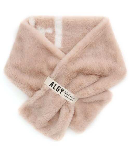 algy（アルジー）の「2wayエコファーティペット（マフラー・キッズ・ミント/ベージュ/サックスブルー/ラベンダー/オフホワイト・FREE）」の15枚目の写真