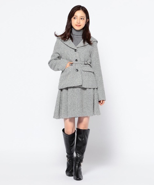 MISCH MASCH(ミッシュマッシュ)の「ネップツイードセットアップ(セットアップ・レディース・ブラック/グレー系その他・MEDIUM)」の10枚目の写真
