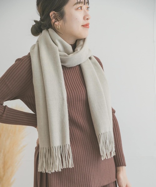 ITEMS URBANRESEARCH(アイテムズ アーバンリサーチ)の「ツイルムジストール(マフラー・レディース・グレー/ブルー/グリーン/アイボリー/チャコールグレー・ONE)」の4枚目の写真