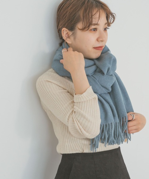 ITEMS URBANRESEARCH(アイテムズ アーバンリサーチ)の「ツイルムジストール(マフラー・レディース・グレー/ブルー/グリーン/アイボリー/チャコールグレー・ONE)」の13枚目の写真