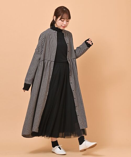 rps（アールピーエス）の「ネル前開きワンピース（ワンピース・レディース・モカ/ネイビー/グリーン/グレー/ブラック・フリー）」の22枚目の写真