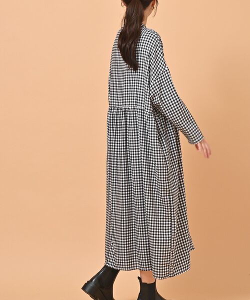 rps（アールピーエス）の「ネル前開きワンピース（ワンピース・レディース・モカ/ネイビー/グリーン/グレー/ブラック・フリー）」の9枚目の写真