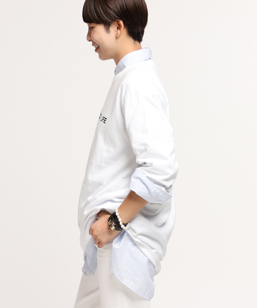 AP STUDIO（エーピーストゥディオ）の「PORTRAIT ロングスリーブTシャツ（Tシャツ/カットソー・レディース・ホワイト・FREE）」の2枚目の写真