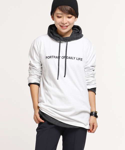 AP STUDIO（エーピーストゥディオ）の「PORTRAIT ロングスリーブTシャツ（Tシャツ/カットソー・レディース・ホワイト・FREE）」の10枚目の写真