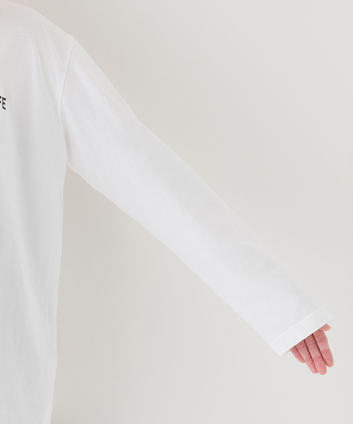 AP STUDIO（エーピーストゥディオ）の「PORTRAIT ロングスリーブTシャツ（Tシャツ/カットソー・レディース・ホワイト・FREE）」の7枚目の写真
