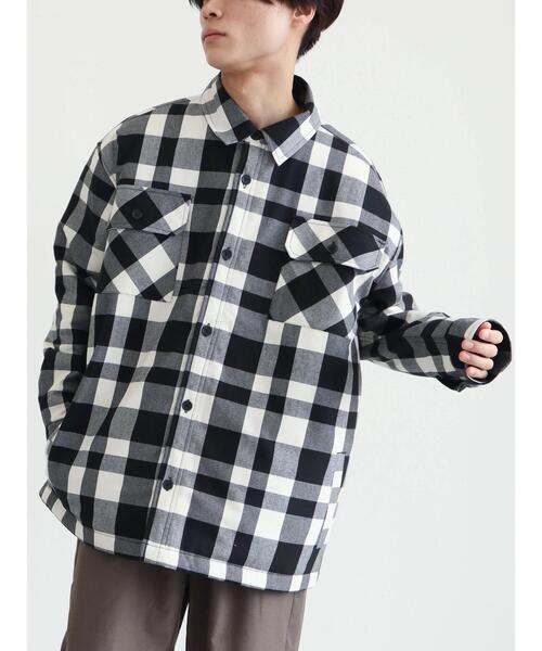 CRAFT STANDARD BOUTIQUE(クラフトスタンダードブティック)の「T/R起毛キルティングシャツブルゾン(ブルゾン・メンズ・ホワイト系その他7/ブラック系その他3・M/LL/L)」の19枚目の写真