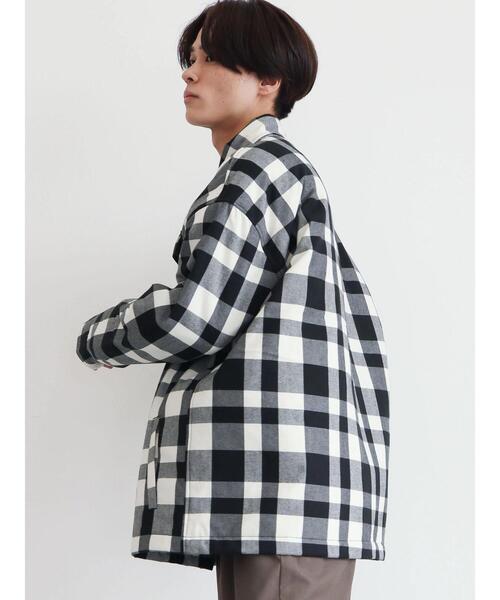 CRAFT STANDARD BOUTIQUE(クラフトスタンダードブティック)の「T/R起毛キルティングシャツブルゾン(ブルゾン・メンズ・ホワイト系その他7/ブラック系その他3・M/LL/L)」の18枚目の写真