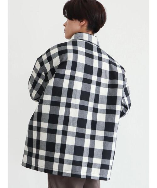 CRAFT STANDARD BOUTIQUE(クラフトスタンダードブティック)の「T/R起毛キルティングシャツブルゾン(ブルゾン・メンズ・ホワイト系その他7/ブラック系その他3・M/LL/L)」の17枚目の写真