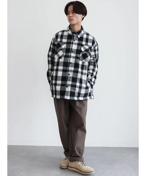 CRAFT STANDARD BOUTIQUE(クラフトスタンダードブティック)の「T/R起毛キルティングシャツブルゾン(ブルゾン・メンズ・ホワイト系その他7/ブラック系その他3・M/LL/L)」の16枚目の写真