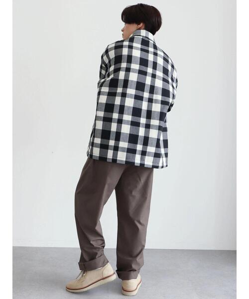 CRAFT STANDARD BOUTIQUE(クラフトスタンダードブティック)の「T/R起毛キルティングシャツブルゾン(ブルゾン・メンズ・ホワイト系その他7/ブラック系その他3・M/LL/L)」の13枚目の写真