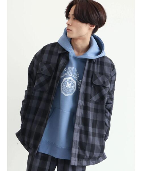 CRAFT STANDARD BOUTIQUE(クラフトスタンダードブティック)の「T/R起毛キルティングシャツブルゾン(ブルゾン・メンズ・ホワイト系その他7/ブラック系その他3・M/LL/L)」の12枚目の写真