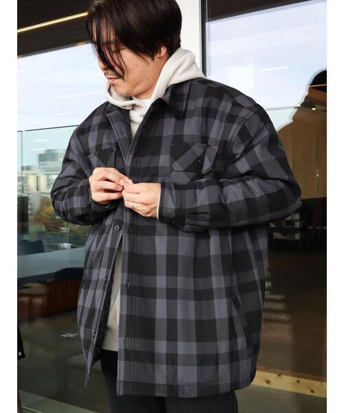 CRAFT STANDARD BOUTIQUE(クラフトスタンダードブティック)の「T/R起毛キルティングシャツブルゾン(ブルゾン・メンズ・ホワイト系その他7/ブラック系その他3・M/LL/L)」の7枚目の写真