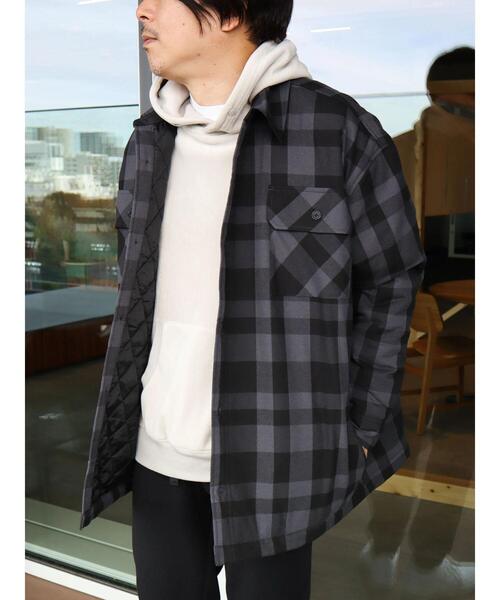 CRAFT STANDARD BOUTIQUE(クラフトスタンダードブティック)の「T/R起毛キルティングシャツブルゾン(ブルゾン・メンズ・ホワイト系その他7/ブラック系その他3・M/LL/L)」の6枚目の写真