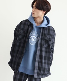 T/R起毛キルティングシャツブルゾン