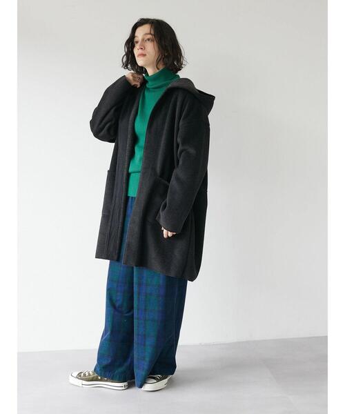 CRAFT STANDARD BOUTIQUE（クラフトスタンダードブティック）の「タートルリブニット（ニット/セーター・レディース・ブルー/ブラック/アイボリー/ピンク/グリーン・M/L）」の13枚目の写真