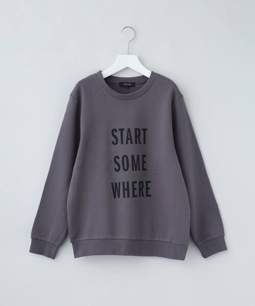 UNTITLED（アンタイトル）の「◆【WORLD for the World】ロゴプリントスウェット（スウェット・レディース・チャコールグレー/ナチュラル/ブラック・04/02/00）」の5枚目の写真