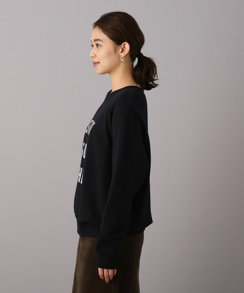 UNTITLED（アンタイトル）の「◆【WORLD for the World】ロゴプリントスウェット（スウェット・レディース・チャコールグレー/ナチュラル/ブラック・04/02/00）」の8枚目の写真