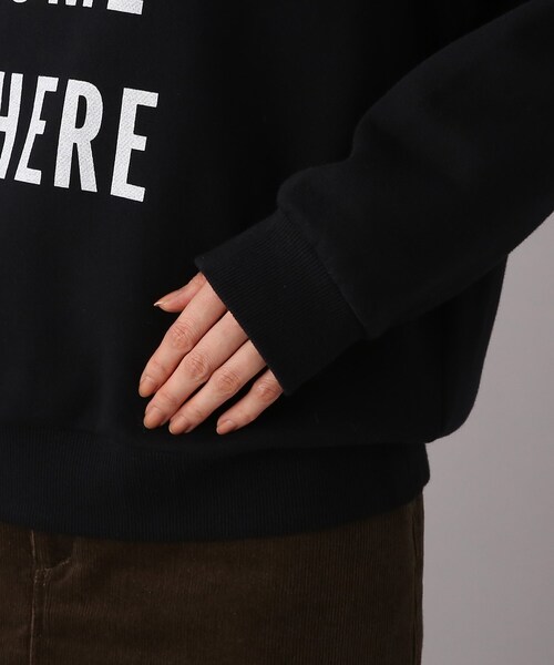 UNTITLED（アンタイトル）の「◆【WORLD for the World】ロゴプリントスウェット（スウェット・レディース・チャコールグレー/ナチュラル/ブラック・04/02/00）」の11枚目の写真