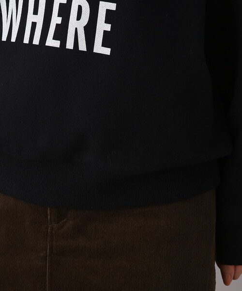 UNTITLED（アンタイトル）の「◆【WORLD for the World】ロゴプリントスウェット（スウェット・レディース・チャコールグレー/ナチュラル/ブラック・04/02/00）」の12枚目の写真