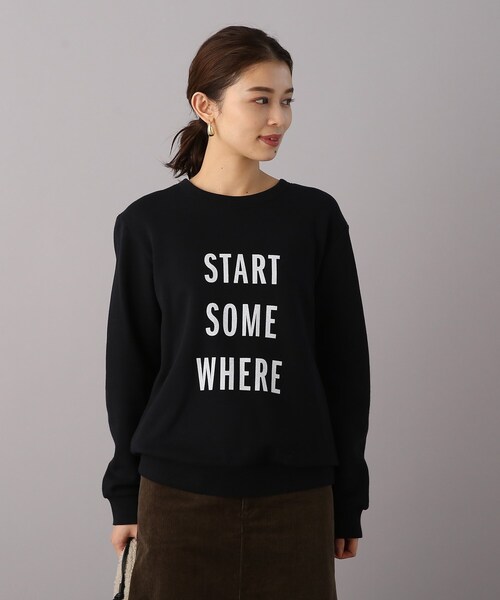 UNTITLED（アンタイトル）の「◆【WORLD for the World】ロゴプリントスウェット（スウェット・レディース・チャコールグレー/ナチュラル/ブラック・04/02/00）」の16枚目の写真