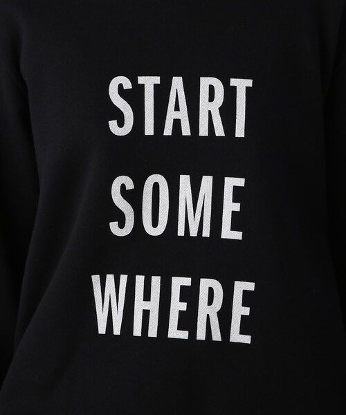 UNTITLED（アンタイトル）の「◆【WORLD for the World】ロゴプリントスウェット（スウェット・レディース・チャコールグレー/ナチュラル/ブラック・04/02/00）」の19枚目の写真