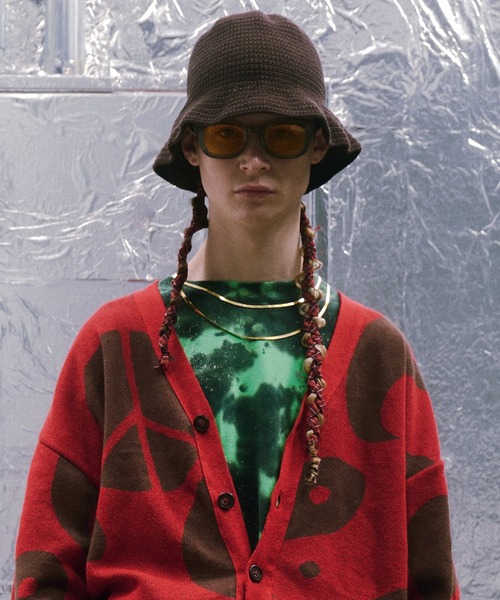 bal(バル)の「【2023春夏】HAND KNIT BUCKET HAT(ハット・メンズ・ブルー/カーキ/ブラック/グリーン/ブラウン・FREE)」の12枚目の写真