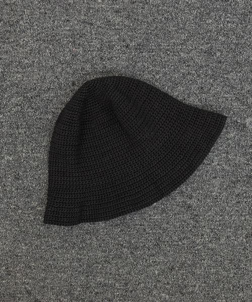 bal(バル)の「【2023春夏】HAND KNIT BUCKET HAT(ハット・メンズ・ブルー/カーキ/ブラック/グリーン/ブラウン・FREE)」の20枚目の写真