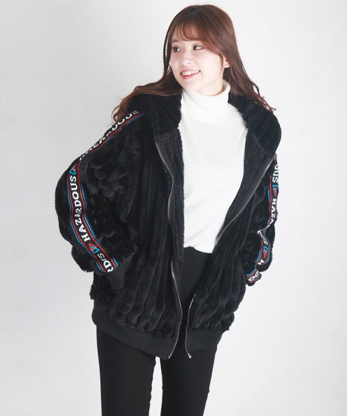 WESTSEA（ウエストシー）の「サイドロゴ ファーブルゾン（パーカー・メンズ・グレー/ブラック・M/L）」の5枚目の写真