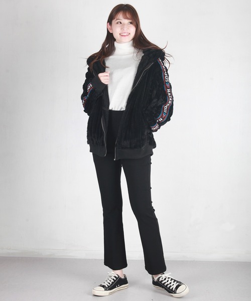 WESTSEA（ウエストシー）の「サイドロゴ ファーブルゾン（パーカー・メンズ・グレー/ブラック・M/L）」の6枚目の写真