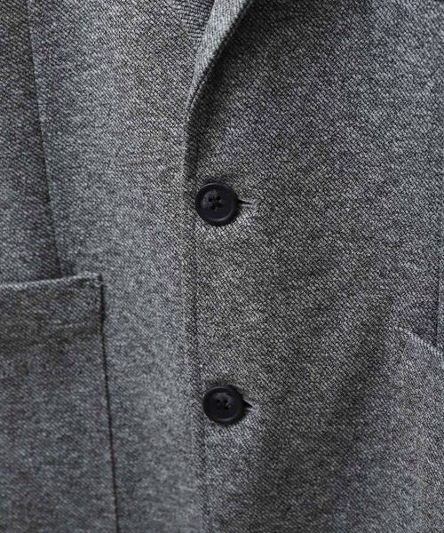 ZIP FIVE(ジップファイブ)の「杢ニットカツラギ2Bジャケット(テーラードジャケット・メンズ・ネイビー/グレー/チャコール・LARGE/SMALL/MEDIUM/X-LARGE)」の7枚目の写真